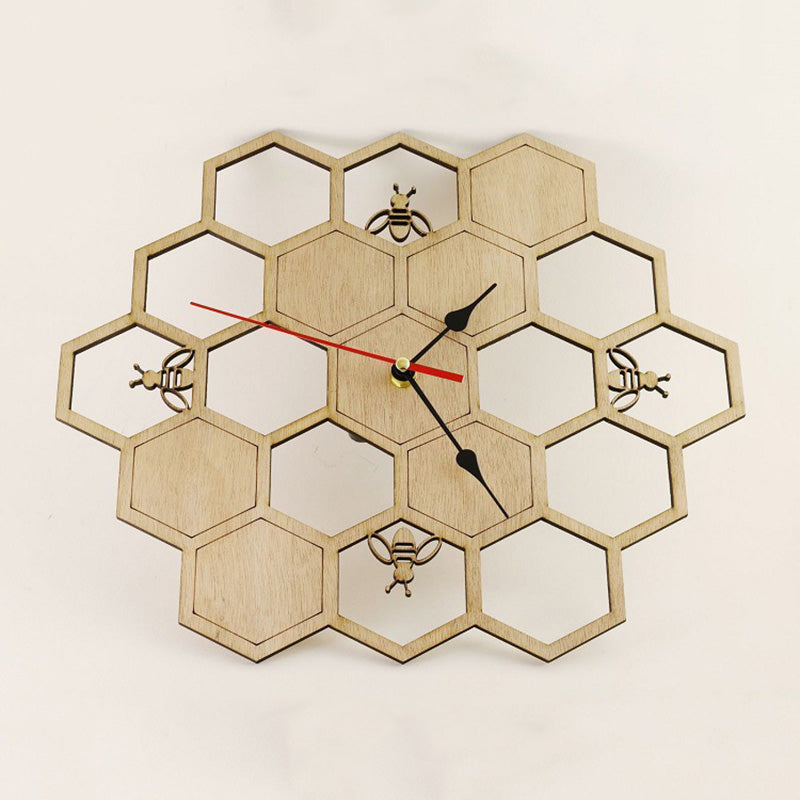 นาฬิกาติดผนังรวงผึ้ง - Beehive Clock