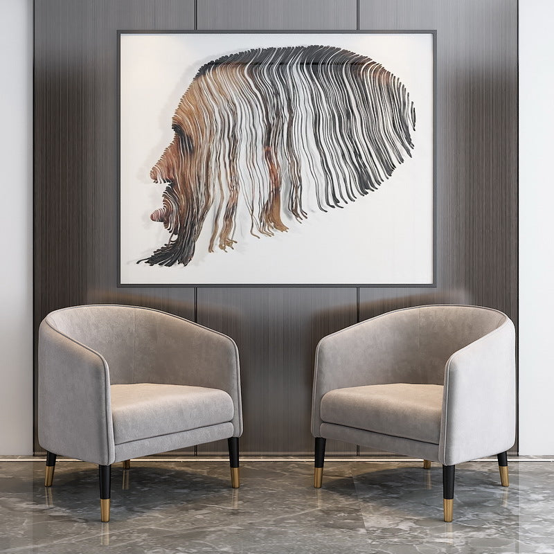 เก้าอี้อาร์มแชร์ตกแต่งบ้าน - Velvet Decor Armchair