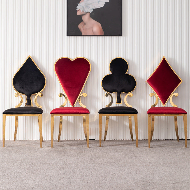 เก้าอี้สำหรับตกแต่งบ้าน - Stainless Steel Designed Dining Chair