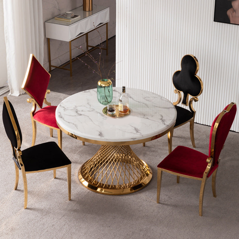 เก้าอี้สำหรับตกแต่งบ้าน - Stainless Steel Designed Dining Chair