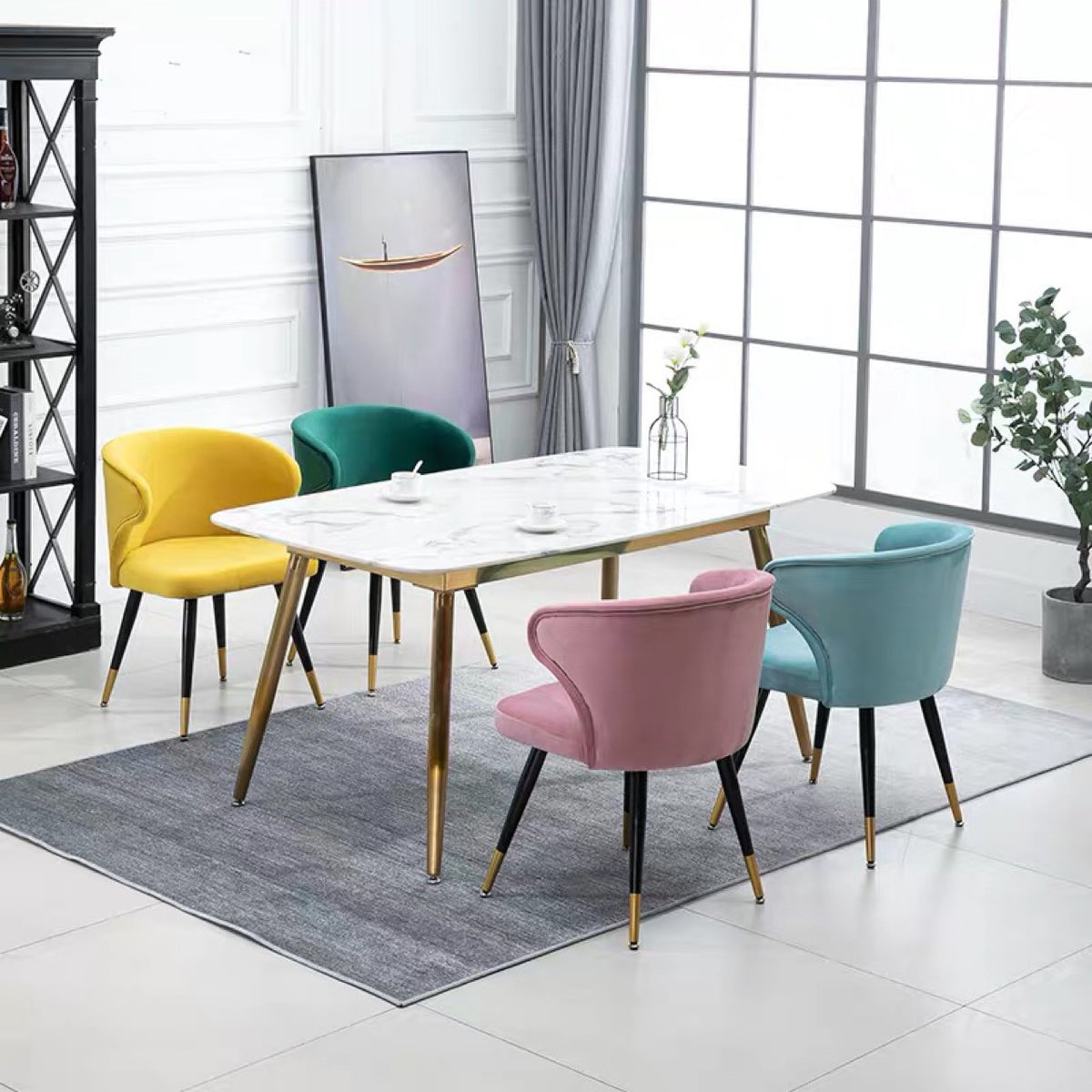 เก้าอี้สำหรับตกแต่งบ้าน - Velvet Dining Chair