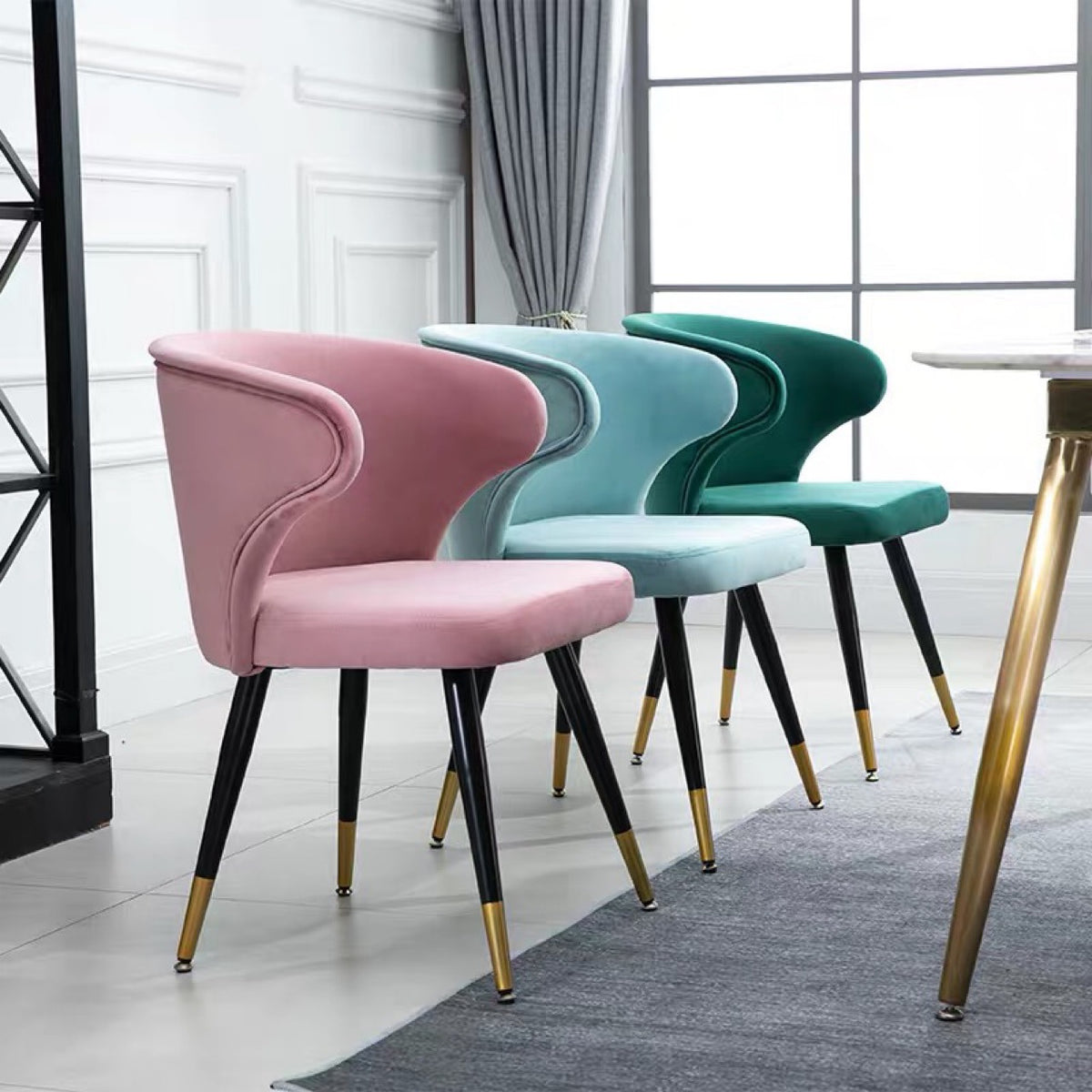 เก้าอี้สำหรับตกแต่งบ้าน - Velvet Dining Chair