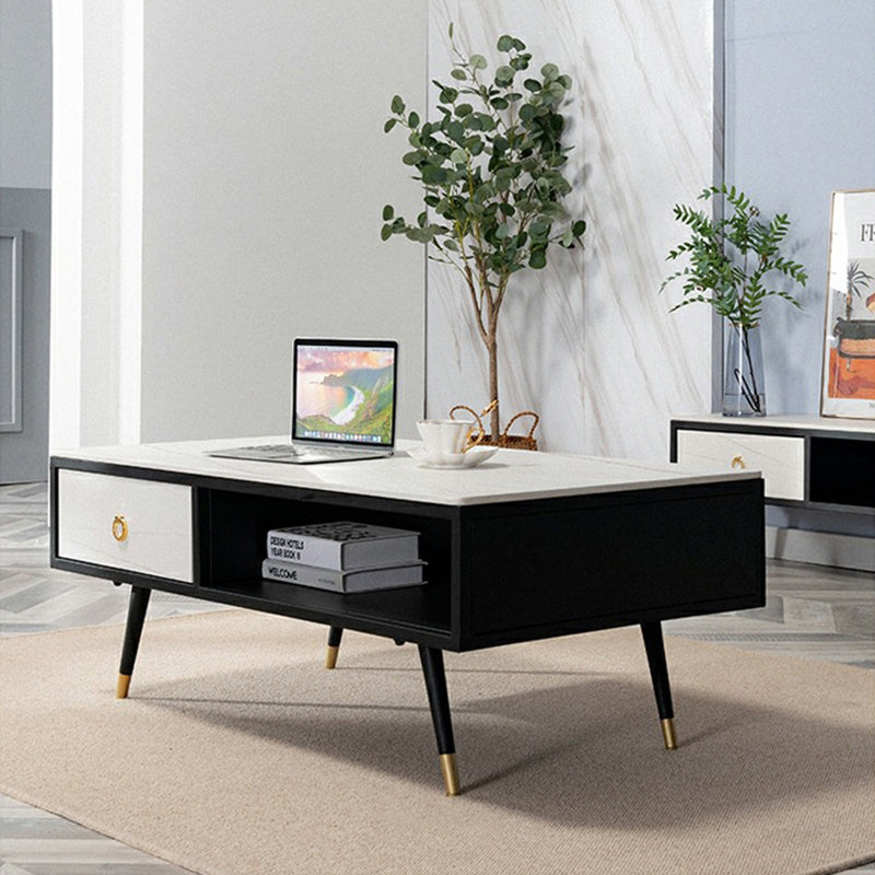 โต๊ะกลางทรงเหลี่ยมสไตล์ยุโรป - Coffee Table With Drawer II
