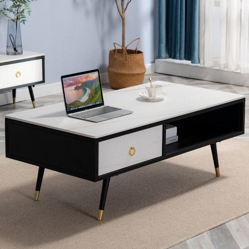 โต๊ะกลางทรงเหลี่ยมสไตล์ยุโรป - Coffee Table With Drawer II