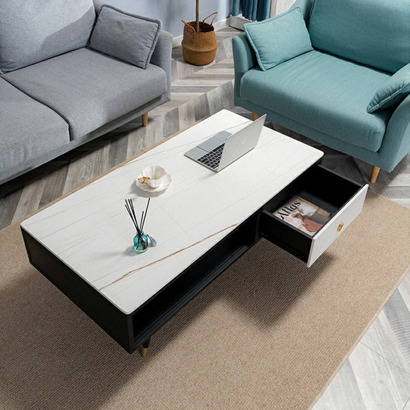 โต๊ะกลางทรงเหลี่ยมสไตล์ยุโรป - Coffee Table With Drawer II