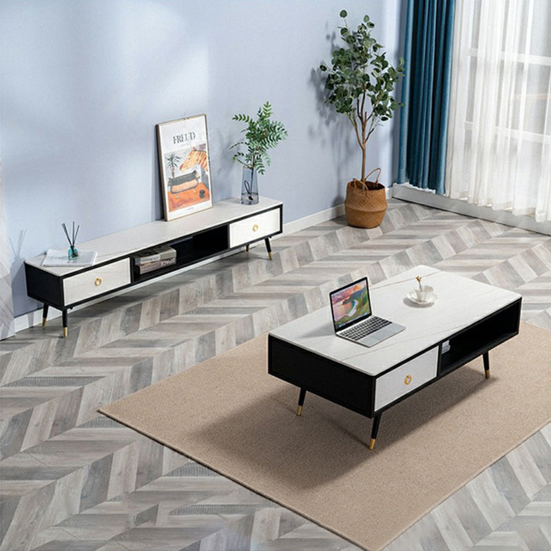 โต๊ะกลางทรงเหลี่ยมสไตล์ยุโรป - Coffee Table With Drawer II