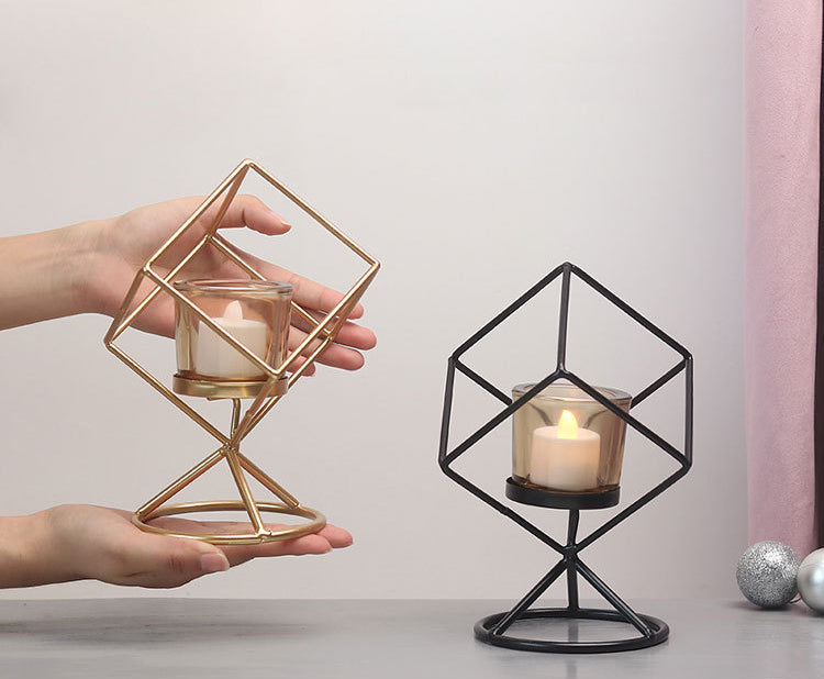 เชิงเทียนทรงกราฟฟิกสำหรับตกแต่งบ้าน - Decorating Candle Holder III