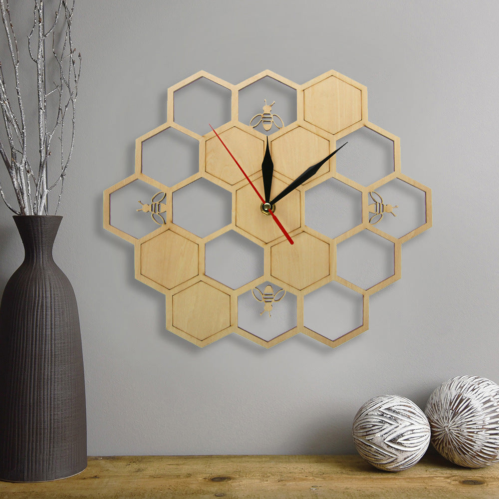 นาฬิกาติดผนังรวงผึ้ง - Beehive Clock