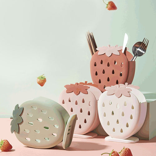  ที่ใส่ช้อนส้อม - Strawberry Kitchenware Rack