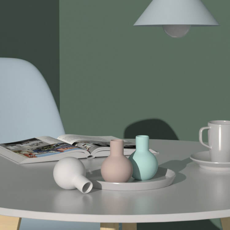 แจกันดอกไม้ตกแต่งบ้าน - Pastel Home Decor Vase