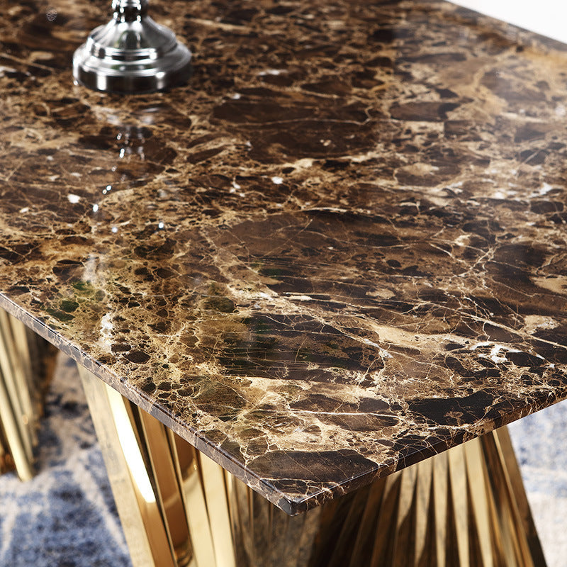โต๊ะอาหารลายหินอ่อน - Luxury Designed Dining Table