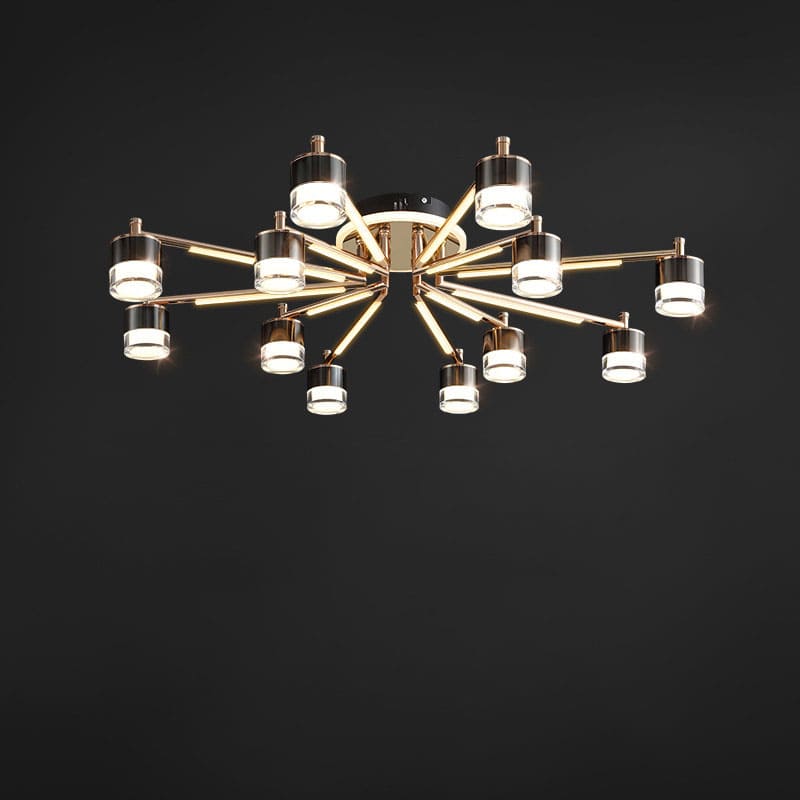 โคมไฟแต่งบ้านติดเพดาน - Luxury Circle Designed Livingroom Ceiling Lamp I