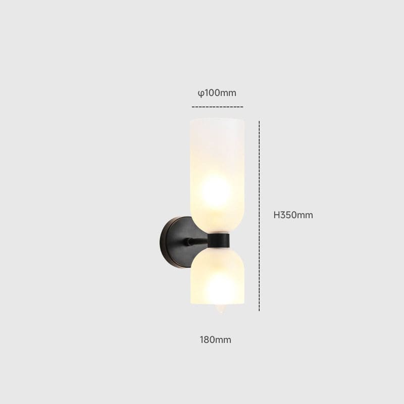 โคมไฟติดผนัง - Twin Glass Decor Wall Lamp