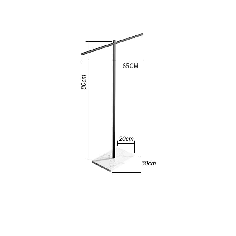 ราวแขวนเสื้อผ้า - Marble Designed Clothes Floor Hanger IV