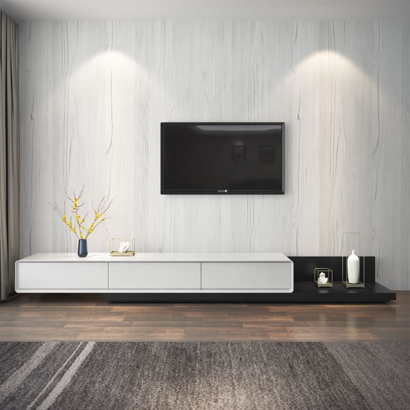 โต๊ะวางทีวีสำหรับห้องรับแขก - Wooden TV Table