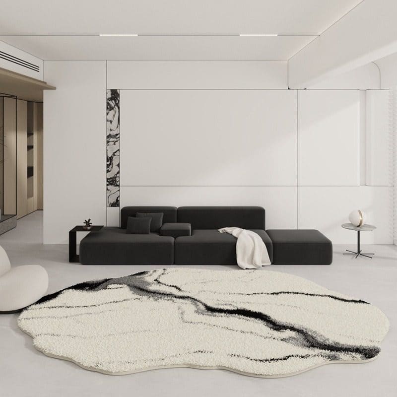 พรมแต่งบ้าน - Marble Designed Shaped Carpet