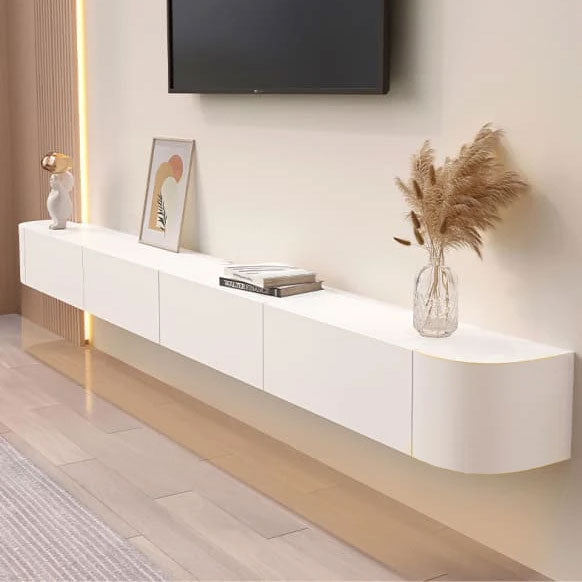 โต๊ะวางทีวีสำหรับห้องรับแขก - Modern Wall Decor TV Table