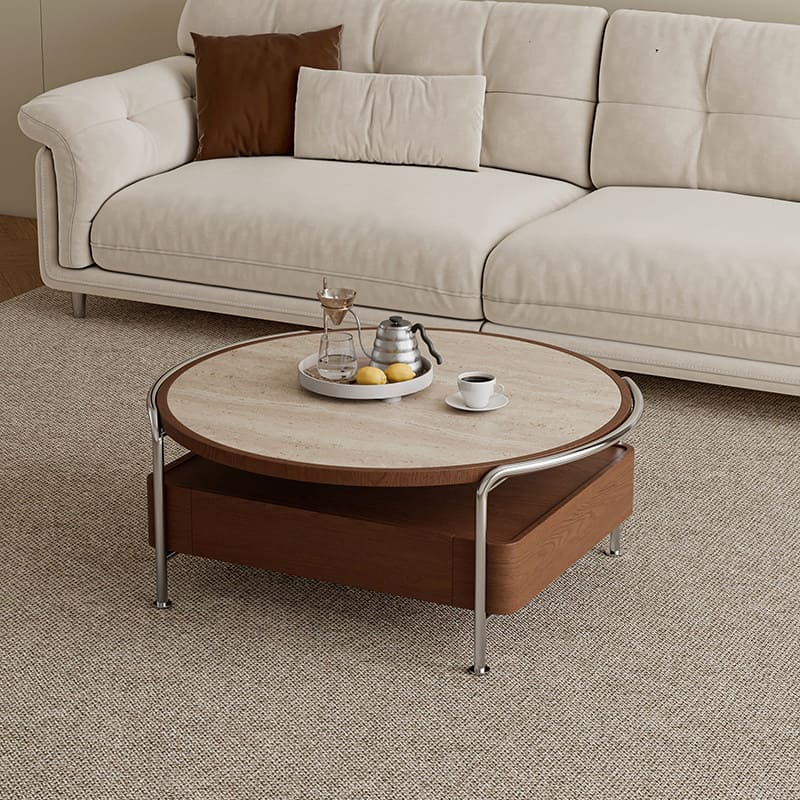 โต๊ะกลางห้องรับแขก - Avero Marble Center Table