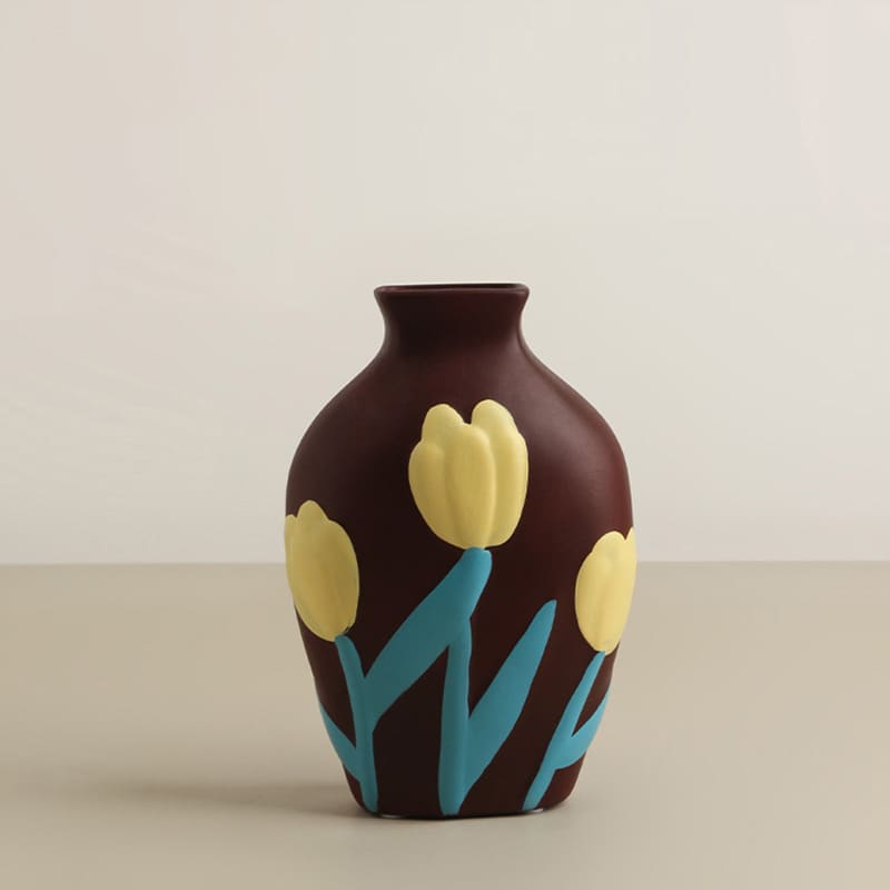 แจกันดอกไม้ตกแต่งบ้าน - Flower Designed Decorating Vase IX