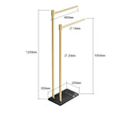 ราวแขวนเสื้อผ้า - Marble Designed Clothes Floor Hanger III