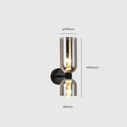 โคมไฟติดผนัง - Twin Glass Decor Wall Lamp