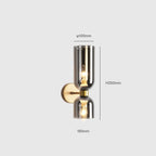 โคมไฟติดผนัง - Twin Glass Decor Wall Lamp