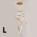 โคมไฟแต่งบ้านติดเพดาน - Twist Designed Decor Stair Chandelier