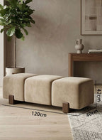 ม้านั่งสำหรับตกแต่งบ้าน - Cognac Cube Bench