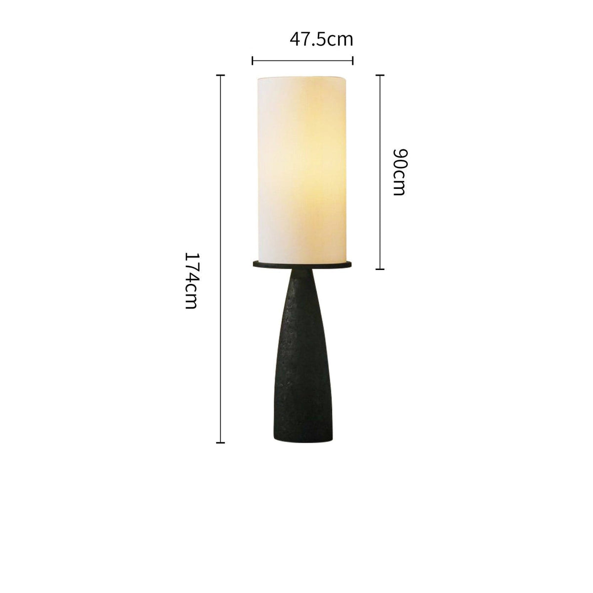 โคมไฟตั้งพื้น - Black and White Designed Floor Lamp X