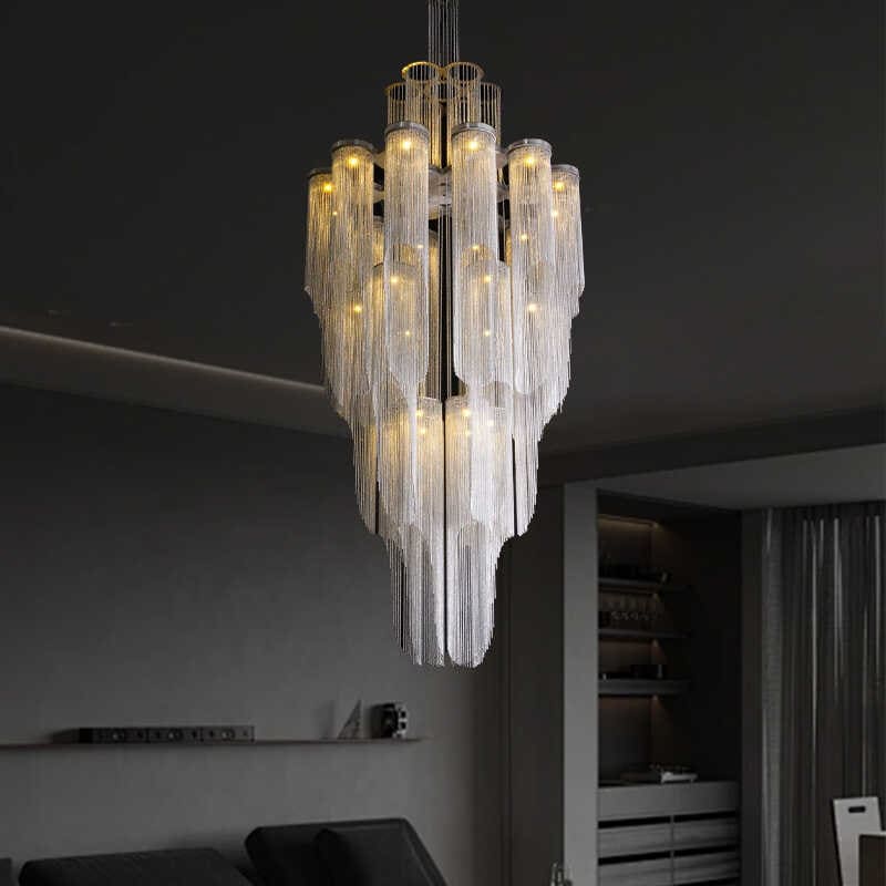 โคมไฟแต่งบ้านติดเพดาน - Luxury Chain Designed Chandelier III