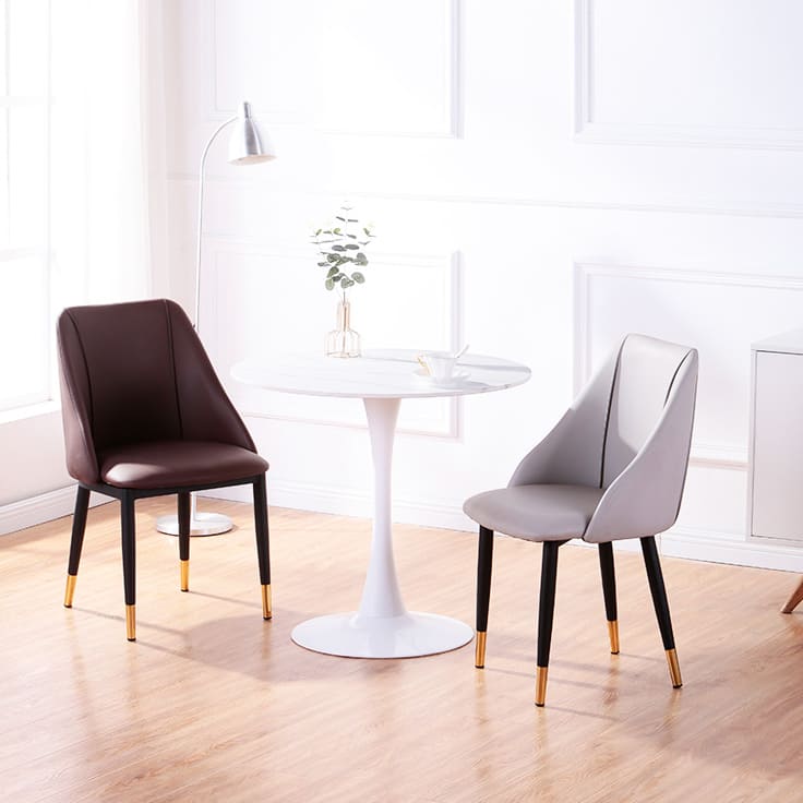 โต๊ะอาหารลายหินอ่อน - Round Dining Table