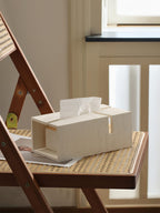 ที่ใส่กระดาษทิชชู่ตั้งโต๊ะ - Travertine Designed Tissue Box X