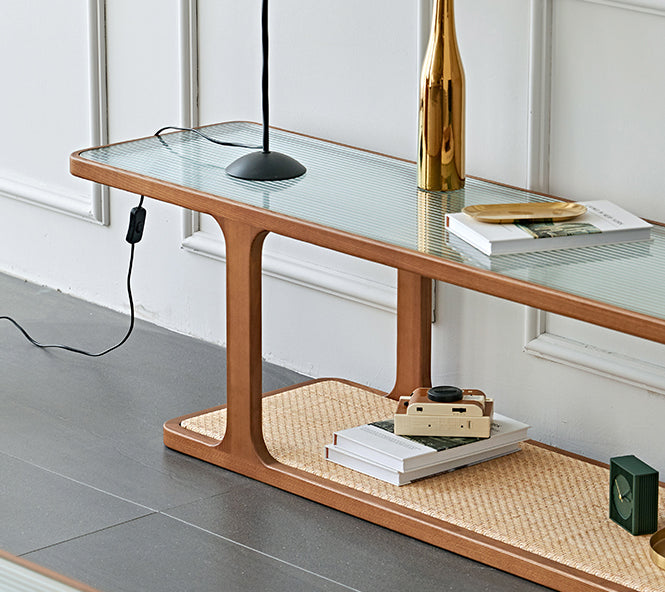 โต๊ะวางทีวีไม้สาน - Wickers TV Table