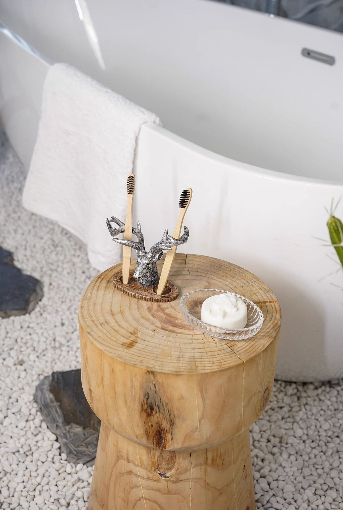 ที่วางแปรงสีฟัน - Deer Designed Toothbrush Holder