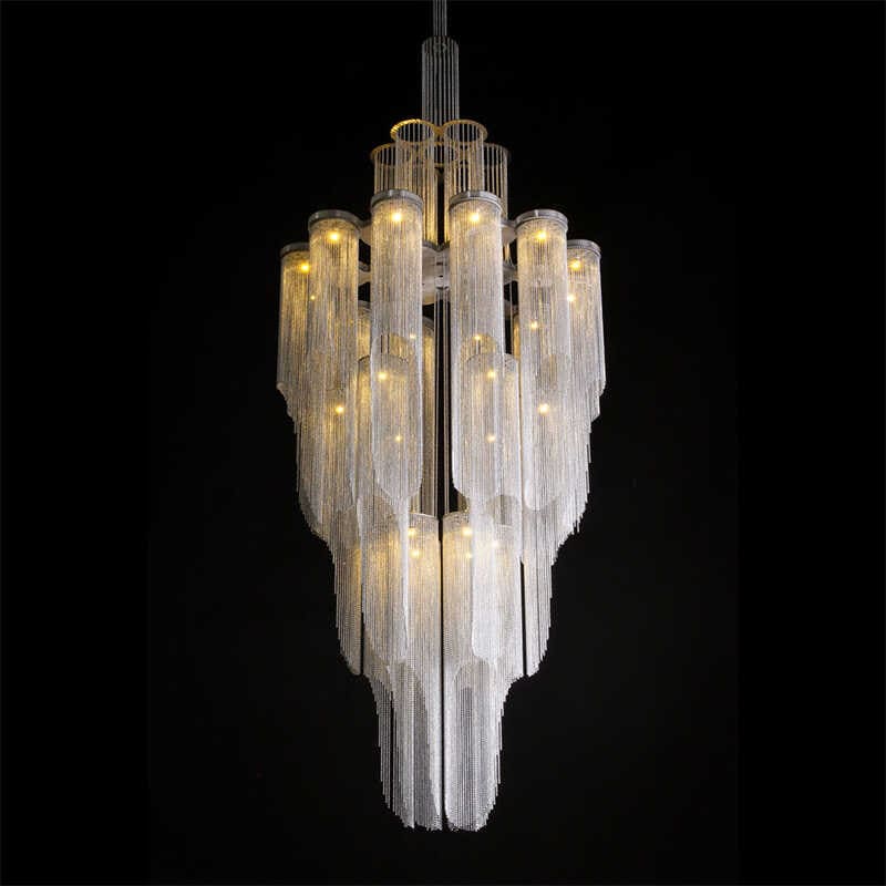โคมไฟแต่งบ้านติดเพดาน - Luxury Chain Designed Chandelier III
