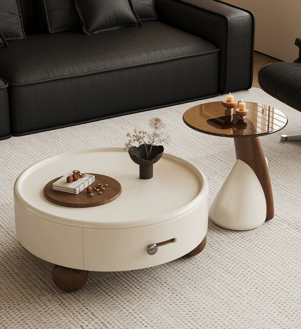 ชุดโต๊ะกลางห้องรับแขก - Nuvia Round Center Table Set