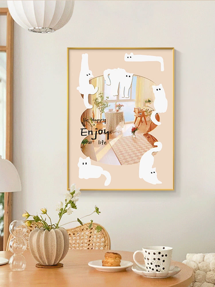 กระจกแต่งบ้าน - Cat Designed Decorating Mirror II