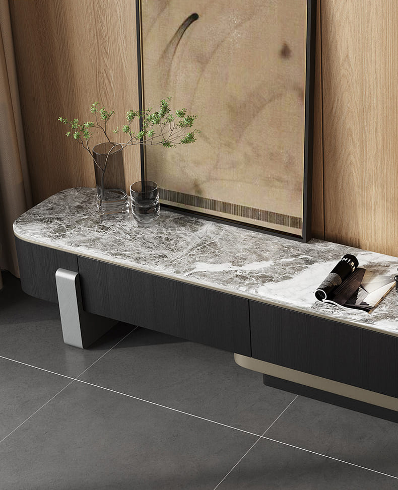 โต๊ะวางทีวีท็อปหินอ่อน - LUXE HORIZON TV Console