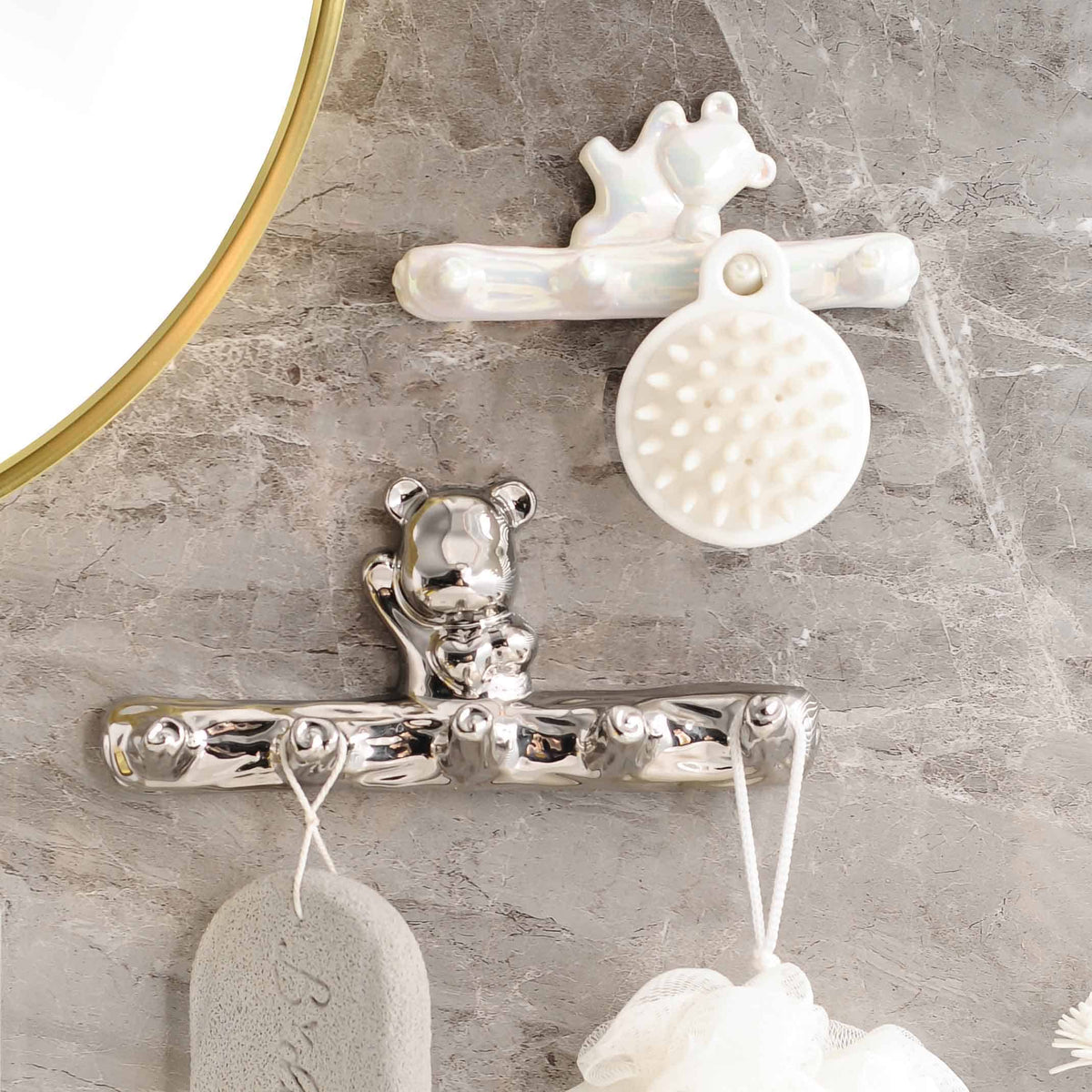 ที่แขวนของอเนกประสงค์ - Bear Designed Wall Decorating Hanger