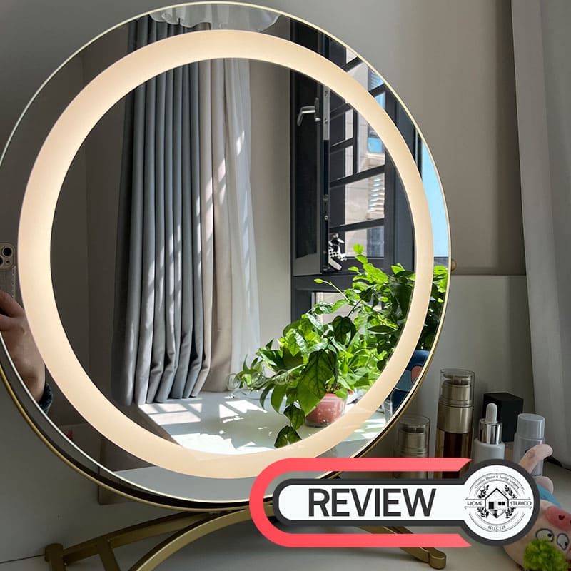 กระจกตั้งโต๊ะไฟ LED - LED Circle Mirror II