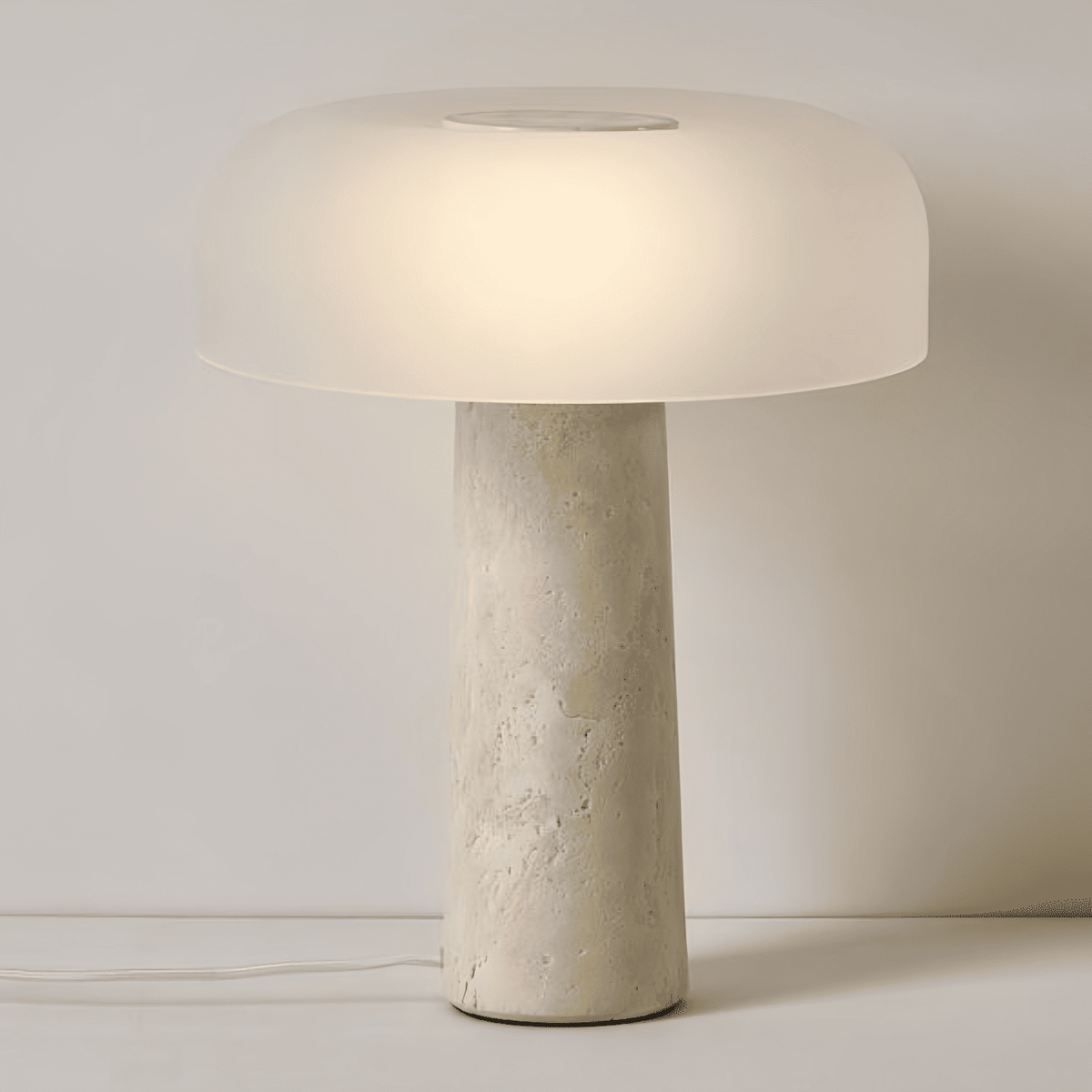 โคมไฟตั้งโต๊ะตกแต่งบ้าน - Nordic Travertine Table Lamp