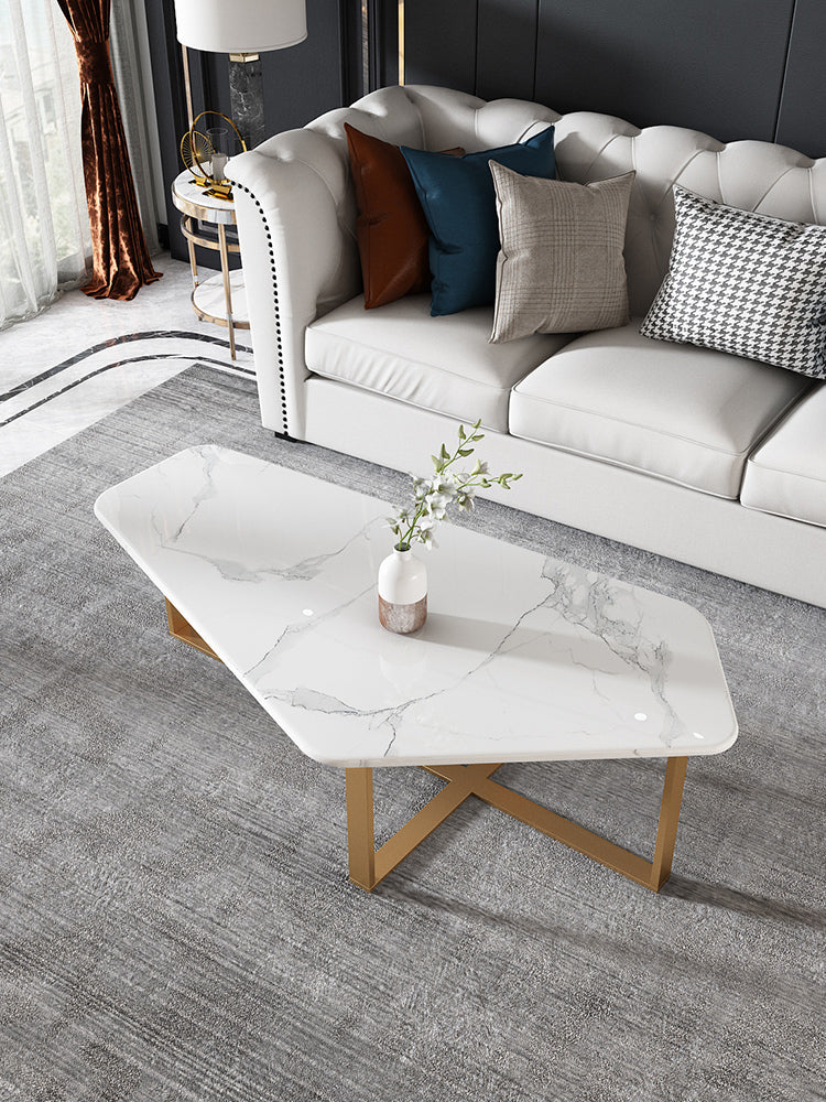 โต๊ะกลางลายหินอ่อน - Designed Center Table