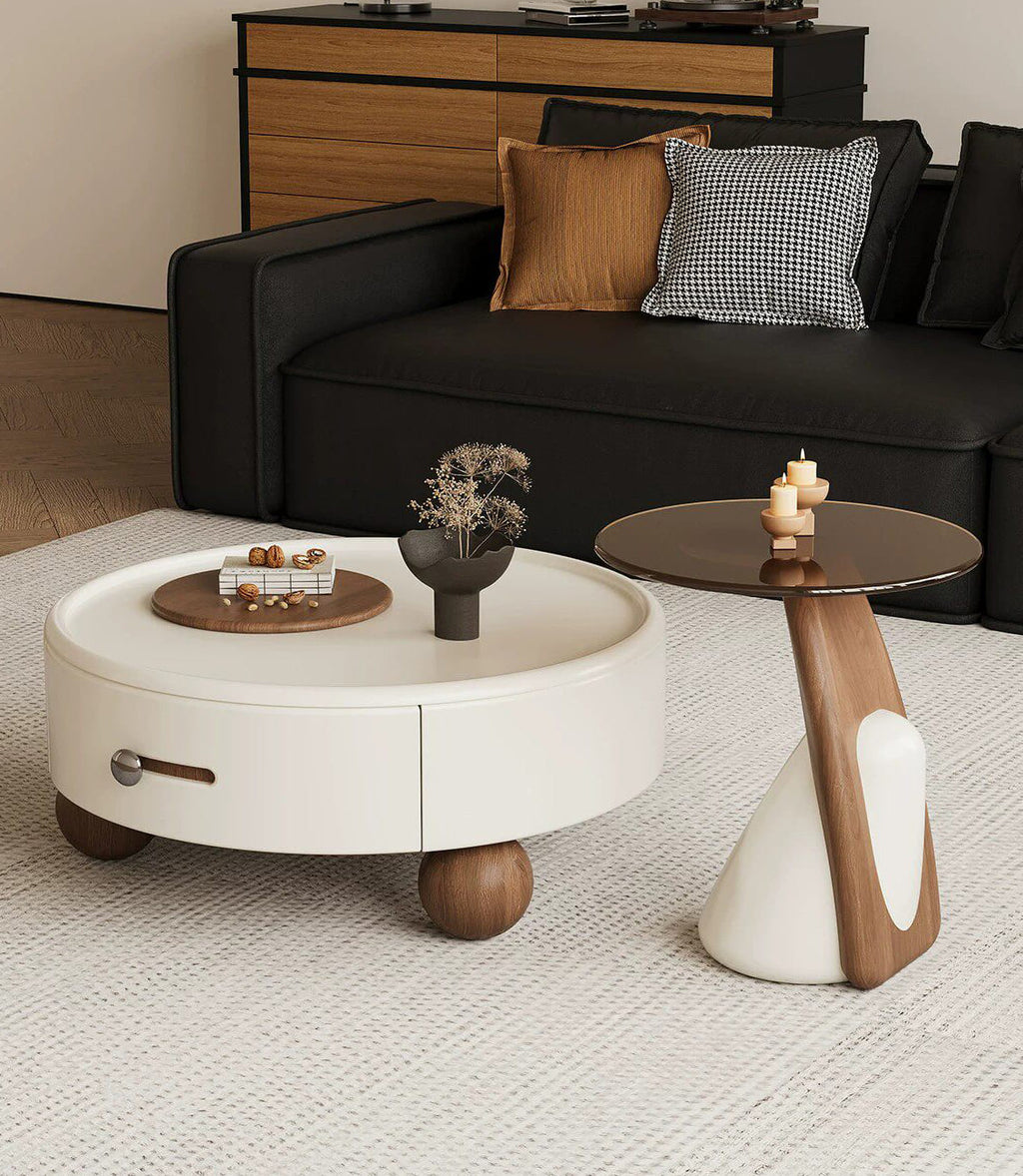 ชุดโต๊ะกลางห้องรับแขก - Nuvia Round Center Table Set