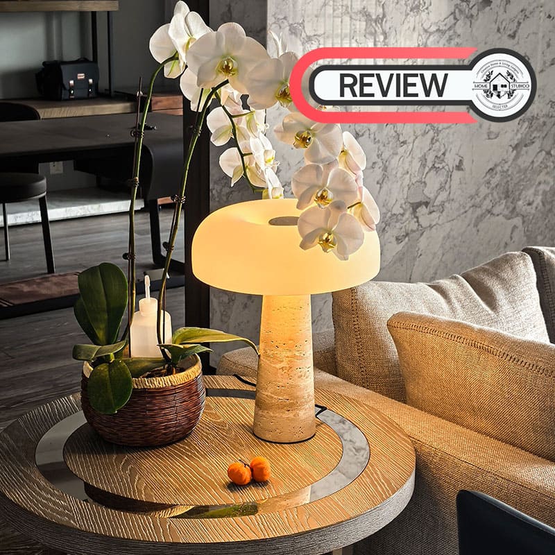 โคมไฟตั้งโต๊ะตกแต่งบ้าน - Nordic Travertine Table Lamp