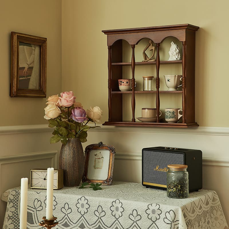 ตู้โชว์ตกแต่งบ้าน - Wooden Designed Wall Decorating Storage