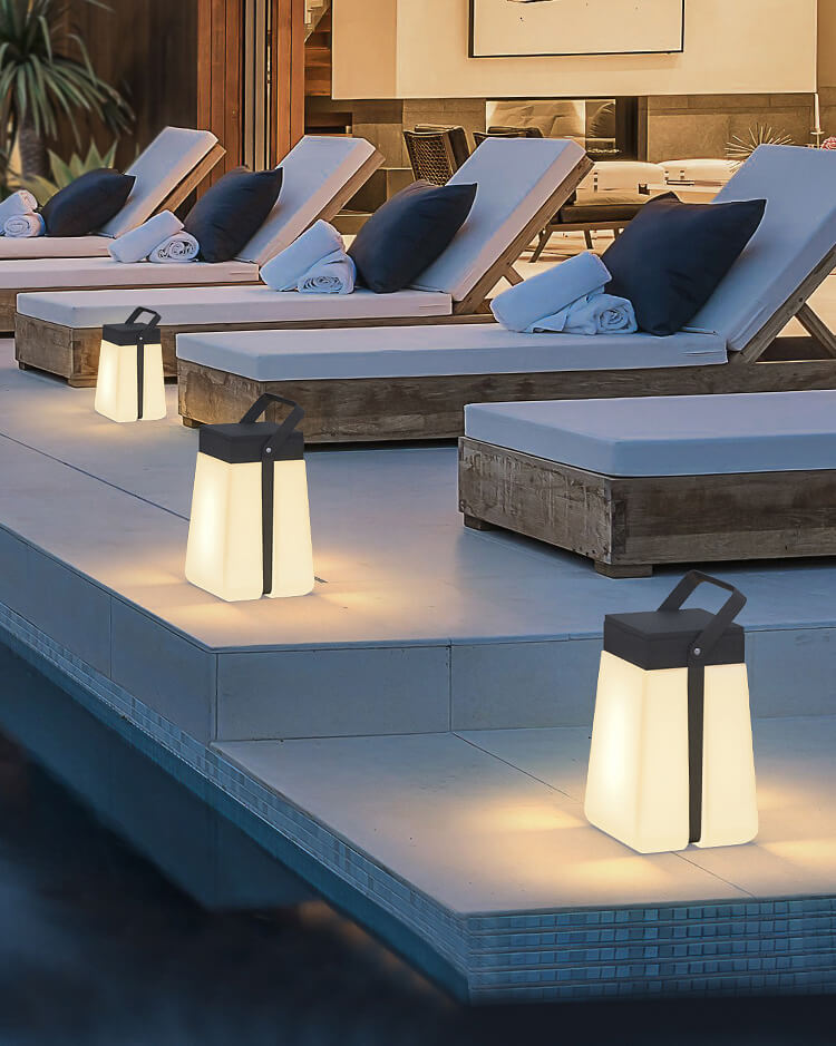 โคมไฟโซล่าเซลตั้งพื้น - Solar Power Designed Garden Decor Lamp III