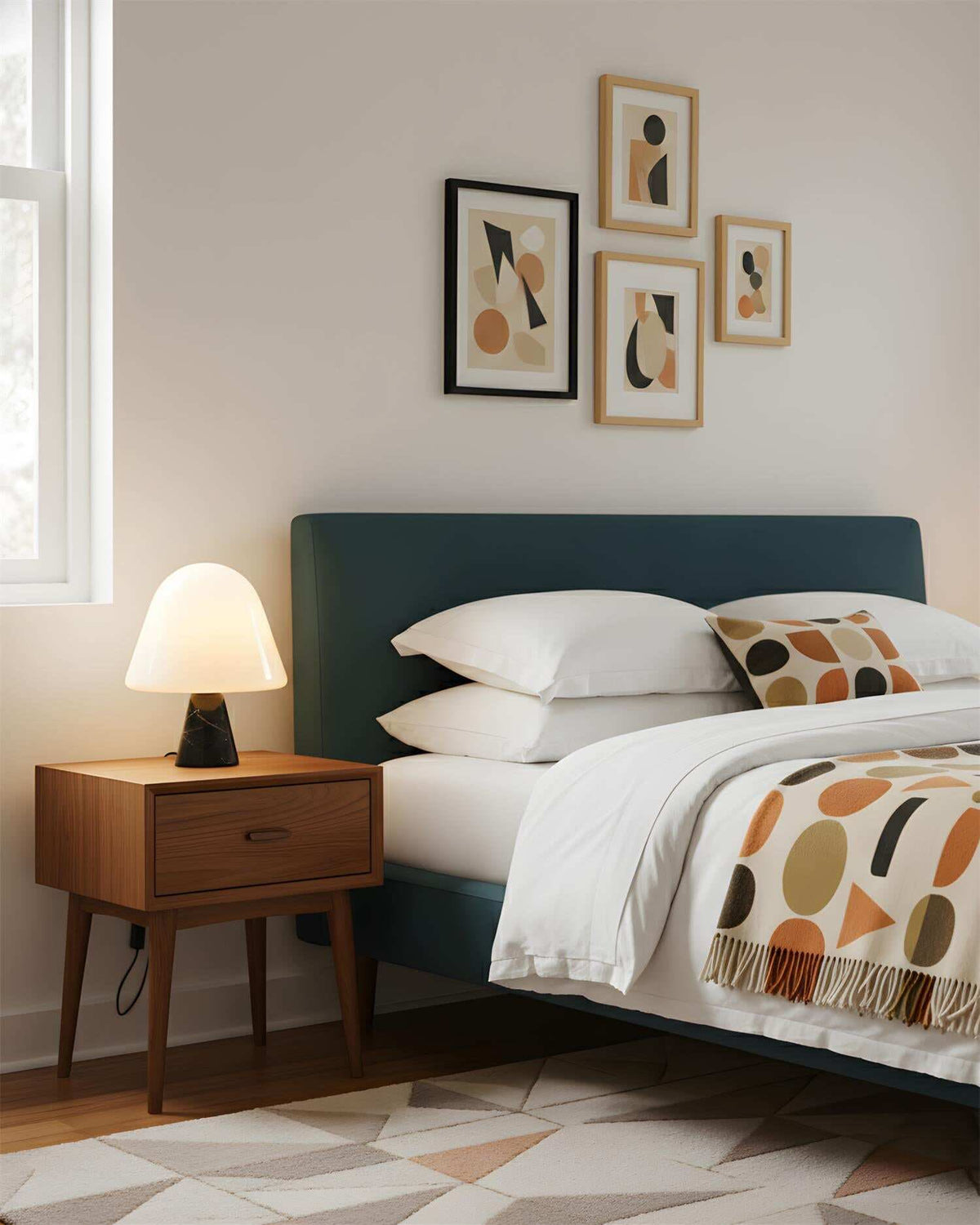โคมไฟตั้งโต๊ะตกแต่งบ้าน - Marble Mushroom Table Lamp II