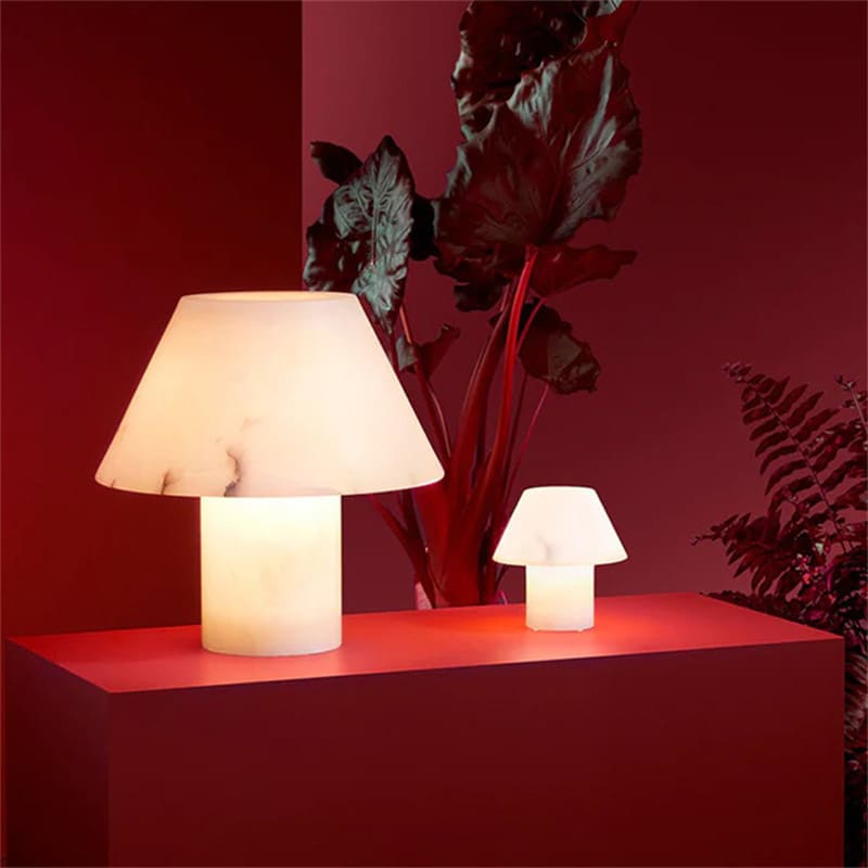 โคมไฟตั้งโต๊ะตกแต่งบ้าน - Marble Mushroom Table Lamp