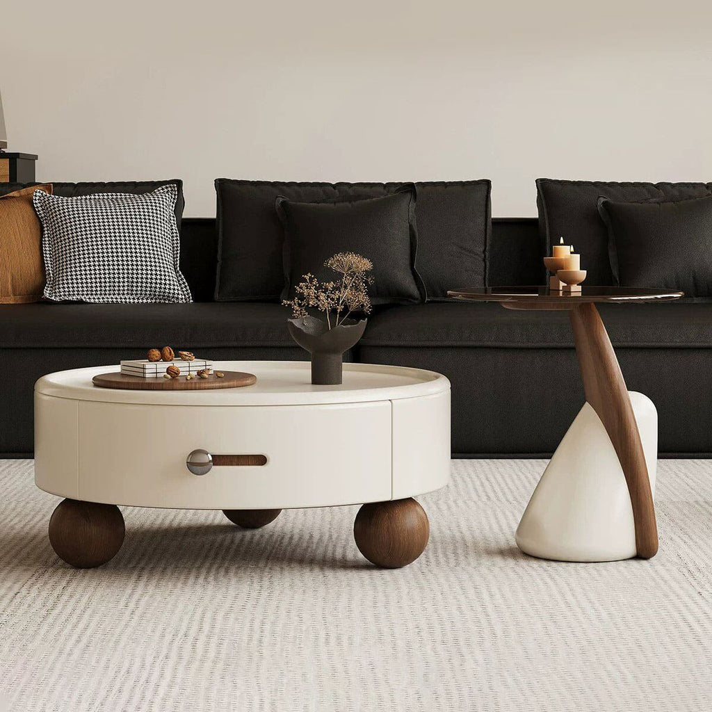 ชุดโต๊ะกลางห้องรับแขก - Nuvia Round Center Table Set