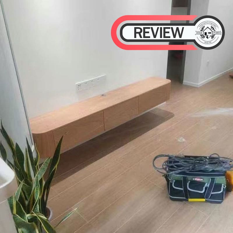 โต๊ะวางทีวีสำหรับห้องรับแขก - Minimal Wall Decor TV Table